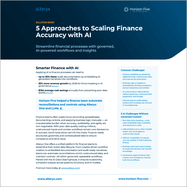 horizon-five-finance-and-ai-solution-brief Feature Image